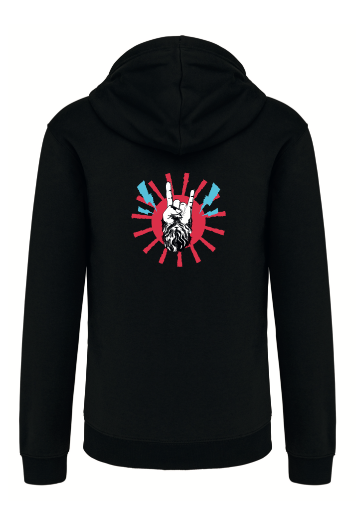 Sweat zippé à capuche Adulte - Barb'n'Rock