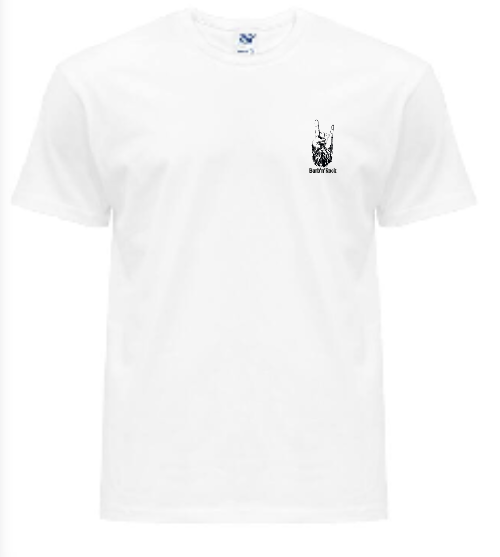 T-shirt blanc Adulte - Barb'n'Rock 2024