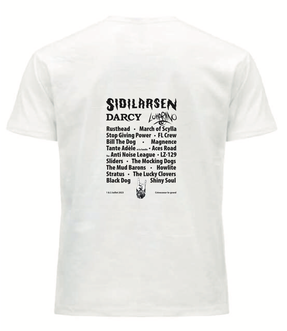 T-shirt blanc Enfant - Barb'n'Rock 2023