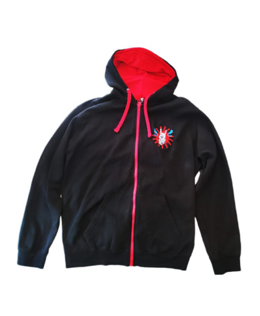 Sweat zippé à capuche Adulte - Barb'n'Rock